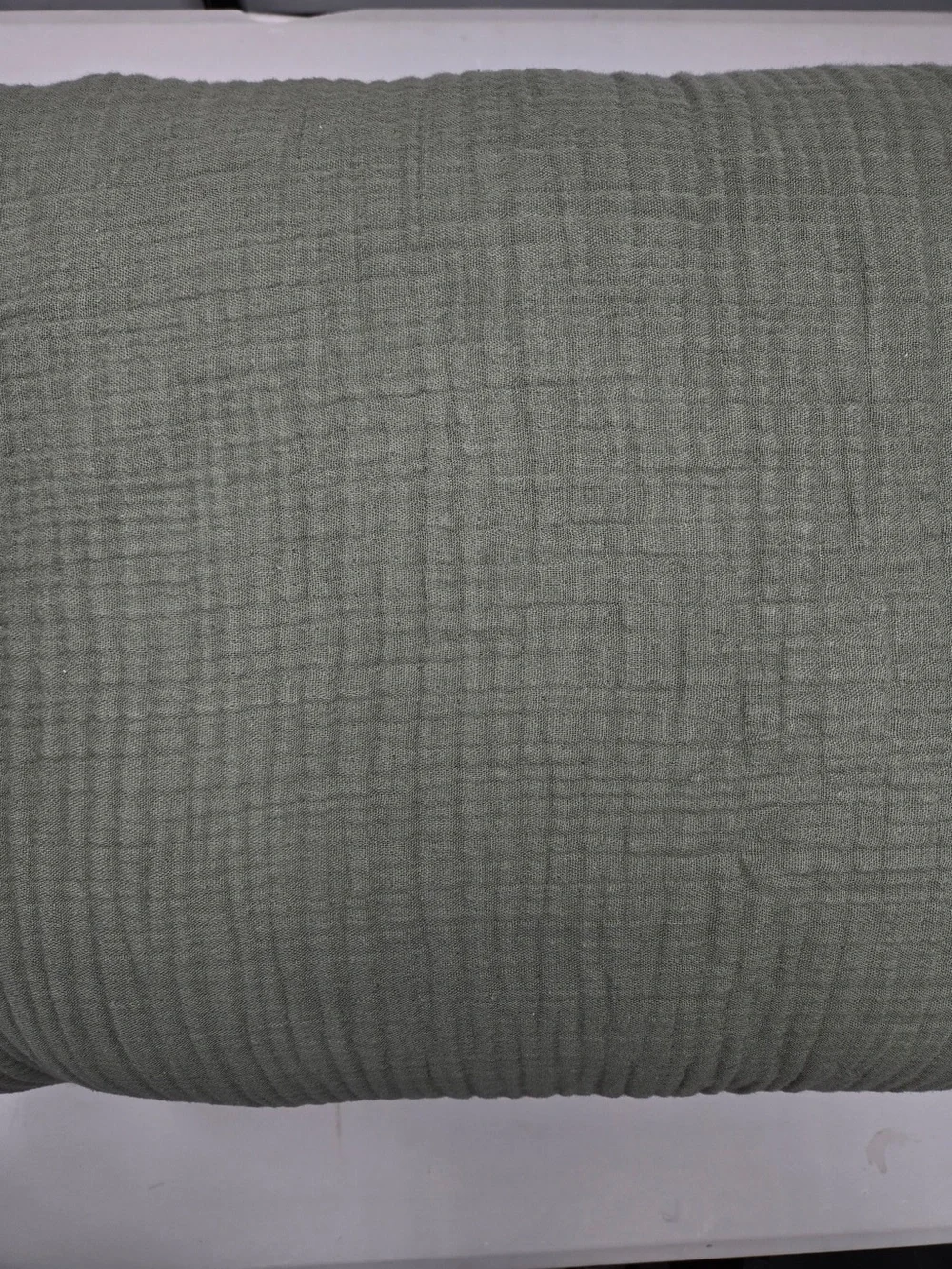 QUINCE Organic Cotton Gauze Duvet Cover Set King/Cal King Olive 8546